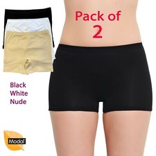 2 PCS-Mini Cycling Shorts Womens Dancing Active MODAL Lycra Shorts Anti Chafing 