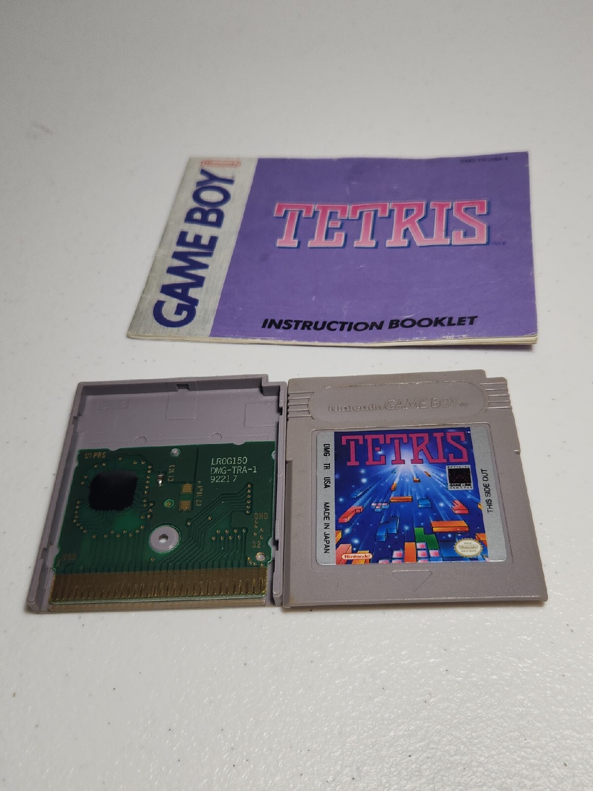 Nintendo GameBoy Original Tetris With Manual *Authentic* WORKING