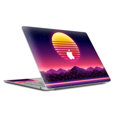 Skin Decals Wrap for MacBook Pro Retina 13 - 80s techno