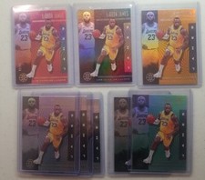Lebron James Los Angeles Lakers 2019-20 Illusions #20 red /99 lot (8 cards) 