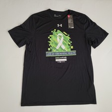 New Under Armour T-shirt Medium Mens Size Locker 2.0 Tee Short Sleeve Loose Fit
