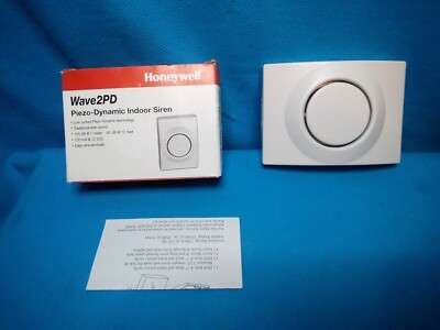 Honeywell Wave2PD Piezo Dynamic Indoor Siren New in box Free Shipping