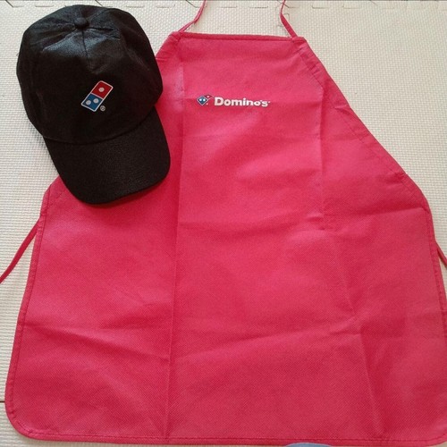 Domino's Pizza Children's Hat and Apron Pizza Making Event Cosplay Unused - Picture 4 of 10