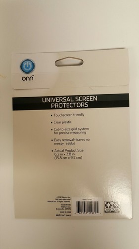 ONN 7" Universal Screen Protectors, for TABLET screens up to 7"- 2 Pack - Picture 9 of 12