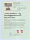 USA7 #1622 U/A SOUVENIR PAGE FDC   1625 Flag Over Independence Hall