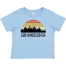 Inktastic Los Angeles California Skyline Retro Baby T-Shirt Trip Clothing Infant