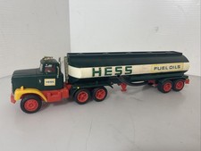 1977 Hess Fuel Tanker Truck MCMLXXVII Both Mirrors Intact With Hose Vintage