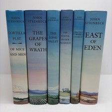 John Steinbeck 6-Volume Hardcover Set Book of...
