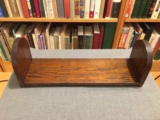 Antique sturdy oak book trough/stand