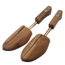 Vintage Rochester Shoe Tree Co Cedar Wood Shoe Stretchers Mens Large Pair