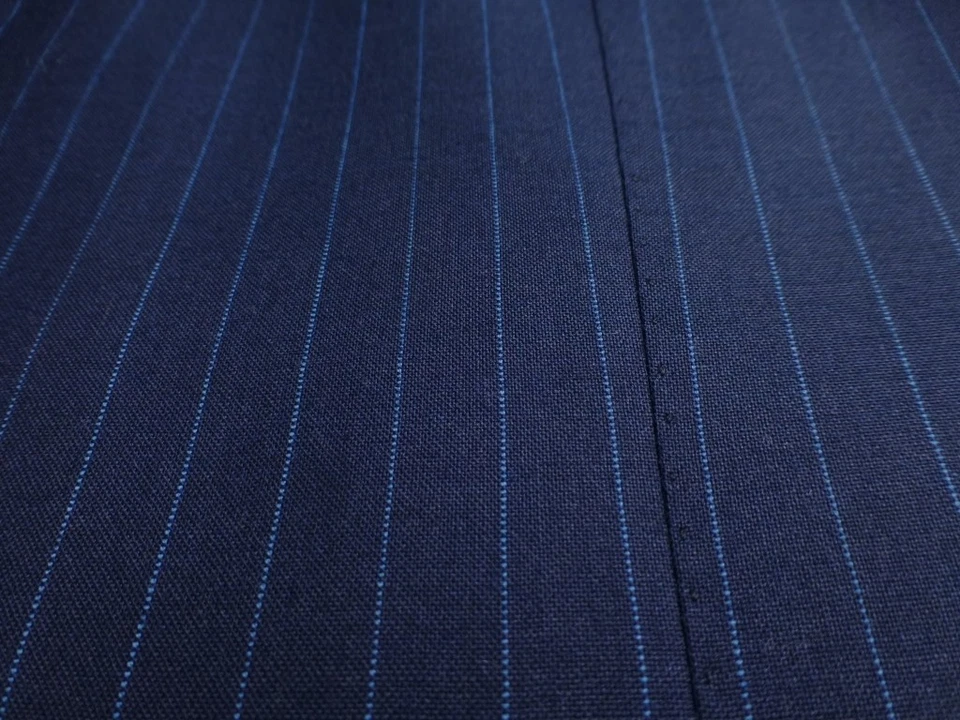 Cesare Attolini Blazer 50R/40R Cashmere Blue Suit Jacket Italy Stripes - Image 4 of 4