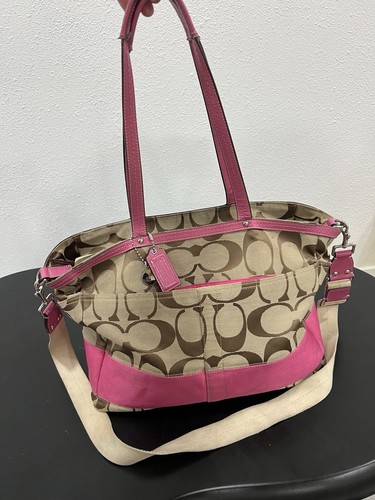 Coach Signature C Large Diaper Bag / Multi-Use Tote Cross Body