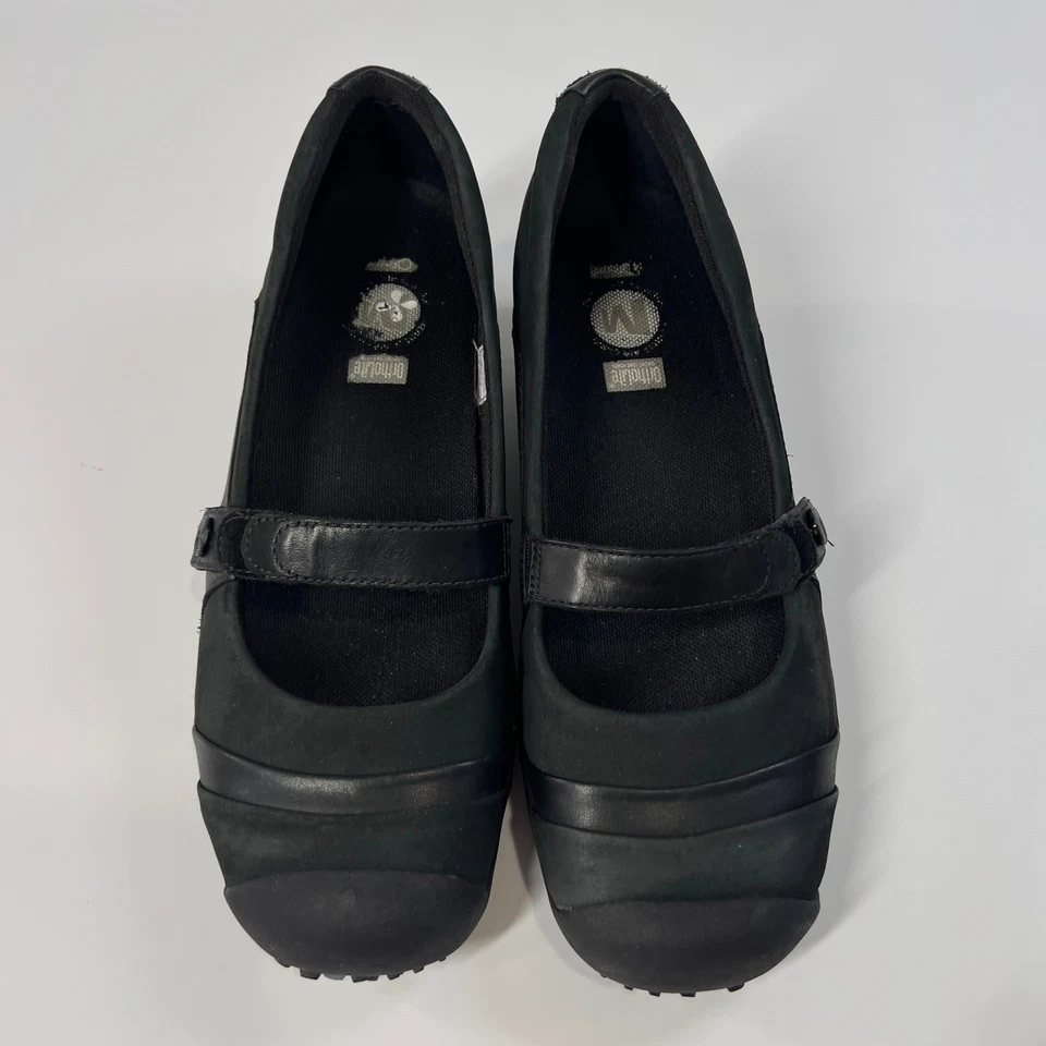 Merrell Eden MJ Black Mary Jane Shoes Women's 8.5 Leather Comfort Walking Grip - Image 3 of 4