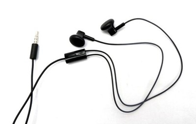 Nokia Headset WH-108 Schwarz 3,5mm Klinke Freisprech Kopfhörer mit Mikrofon NEU