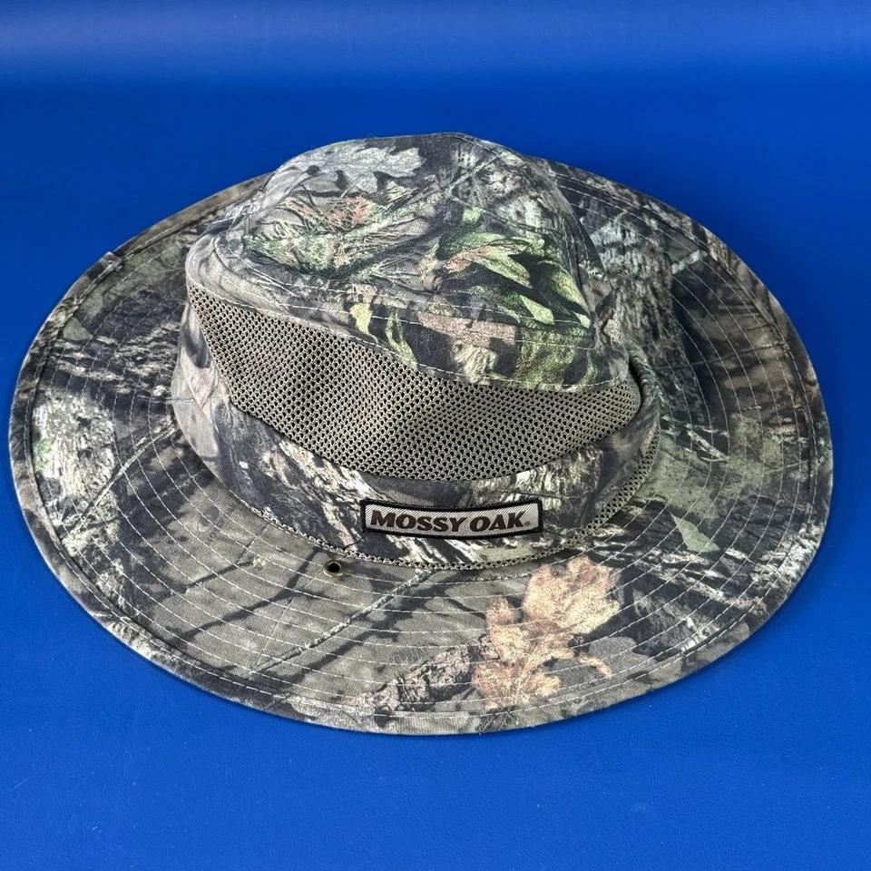 Mossy Oak Boonie Hat Small Camo Camouflage Mesh Air Pocket Hunting Woods - Image 4 of 4