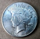 1927 P Peace Silver Dollar UNC  — photo 5