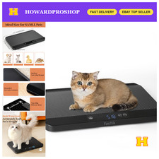 Digital Pet Scale & Baby Scale - Non-Slip Mat, Weighs Up to 88lbs, Black