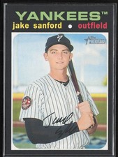 2020 Topps Heritage Minor League Base Jake Sanford Staten Island Yankees #16