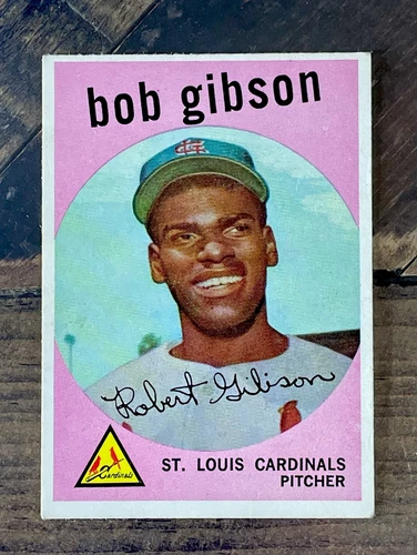 1959 Topps #514 Bob Gibson Original Baseball Card Rookie Card RC EX Excellent