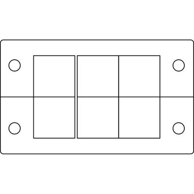 1PC ICOTEK CORP 42216 Centrally Split Multi Cable Transit Frames, KEL 10/6,