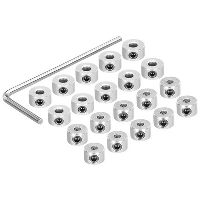 20Pcs Landing Gear Stopper 0.08x0.24''/0.1x0.28'' Plane Wheel Collar Block