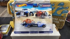 NIB 2020 1932 FORD SPEED WAZE FLAT BED HAULER TEAM TRANSPORT HOT WHEELS 1/64 #32