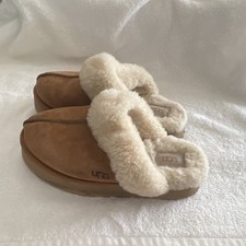 UGG Scuffette II Women s Suede Shearling-Lined Slip-On Slippers Brown 7