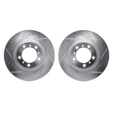 For Porsche Panamera 10-16 R1 Concepts Drilled & Slotted Rear Brake Rotor Set