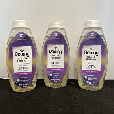 Downy Rinse and Refresh Fabric Rinse Fresh Lavender 25.5oz 3 Pack Lot Odor Power