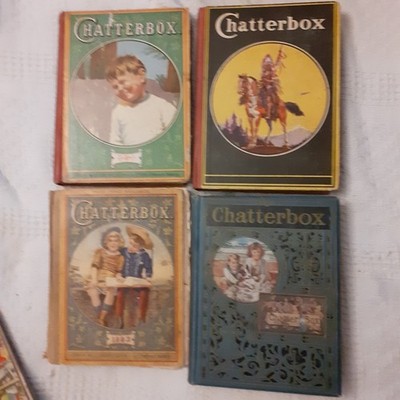 Antique 8 Chatterbox Books 1 being from 1893 London Wells Gardner Darton