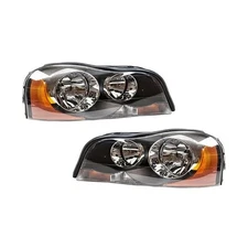 For Volvo XC90 Headlight Assembly 2003-2014 Pair Passenger and Driver Halogen
