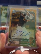 2025 Bowman Draft Sapphire Gavin Kilen Gold Auto /50