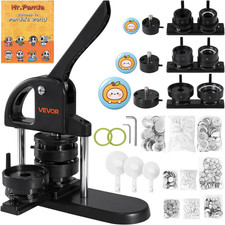 Button Maker Machine 1/1.25/2.25 Inch 25/32/58Mm 3-In-1 Pin Maker