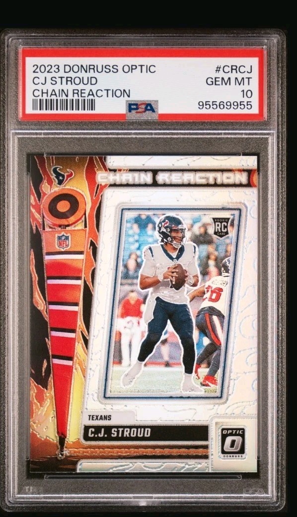2023 C.J. Stroud (RC) Donruss Optic-Chain Reaction PSA 10 Gem Mint Texans B5