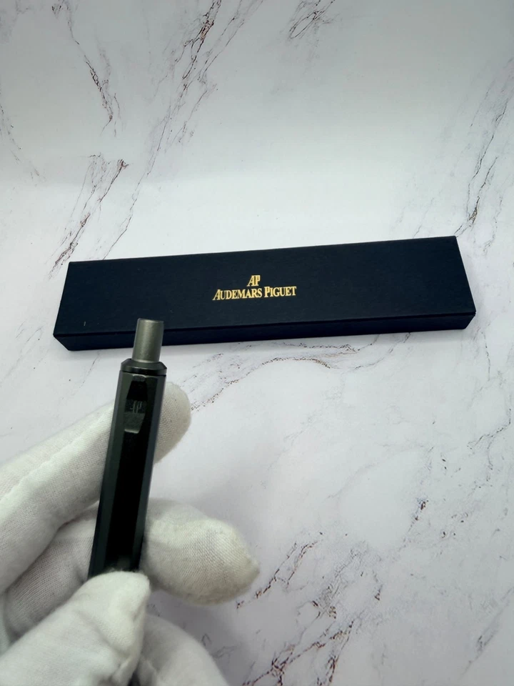 Audemars Piguet Royal Oak Titanium Ballpoint Pen Olive - Refillable, New in Box - Image 3 of 3