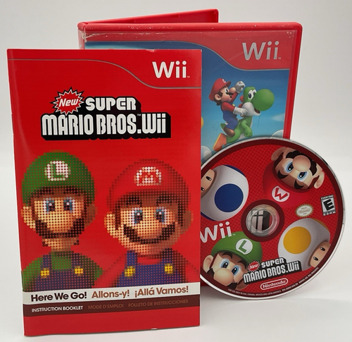 NINTENDO Wii New Super Mario Bros. 2009 GETESTET KOMPLETT schneller kostenloser Versand! - Bild 1 von 5