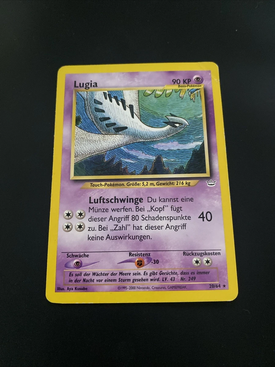 Lugia Pokémon TCG Neo Revelation Individual Collectible Card Game