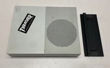 Microsoft Xbox One S Model 1681 White Console With Vertical Stand For Parts