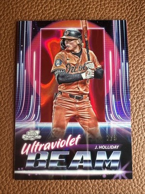 2025 Topps Cosmic Chrome Red Ultraviolet Beam Jackson Holliday /5