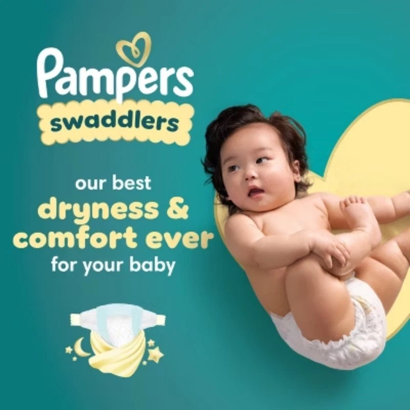 Pañales desechables sensibles Pampers Swaddlers - (selecciona tamaño y cuenta) Foto 3 de 4