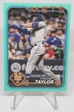 Tyrone Taylor Aqua Fanatics Exclusive 2024 Topps Series 2 #455 Mets ⚾ Card