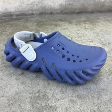 NWT Crocs Echo Clog Big Kids Size J2 Shoes Sandals Blue