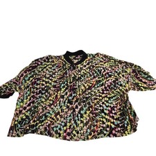 Loco Lindo Womens S M Black Multi Color Bubbl...