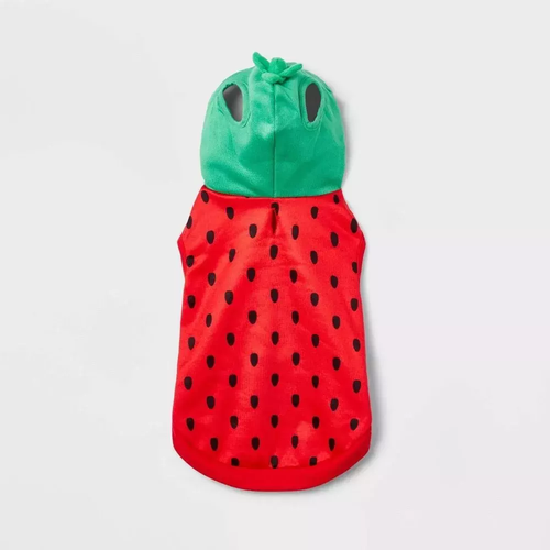 Hyde & EEk! Boutique STRAWBERRY Hoodie Dog & Cat Halloween Costume, XS