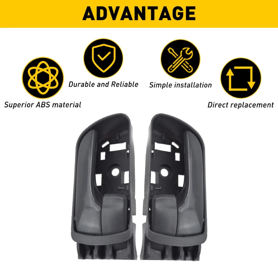 Manija de puerta interior interior gris delantera izquierda derecha para Toyota Sienna Foto 2 de 4