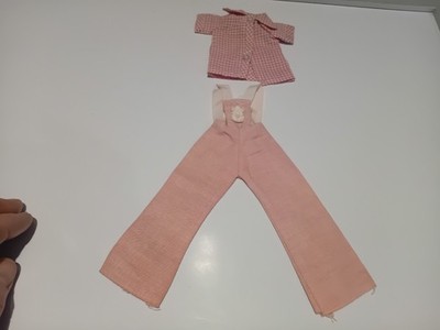 Pedigree Sindy Puppe rosa Latzhose und Top 1973 Vintage 70er Ref: 12S111