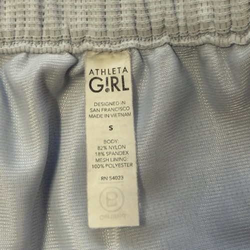 Athleta Girl Shorts Athletic Breathable Elastic Waist Logo Pockets Size S/7 EUC - Picture 10 of 12