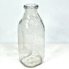 AFFHOLTER BROS. Creamery Vintage Glass Quart Milk Bottle Wyandotte Michigan