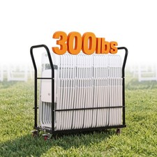 VEVOR Commercial Folding Chair Cart Holds Up to 25 Chairs Vertical 300 lbs Cart