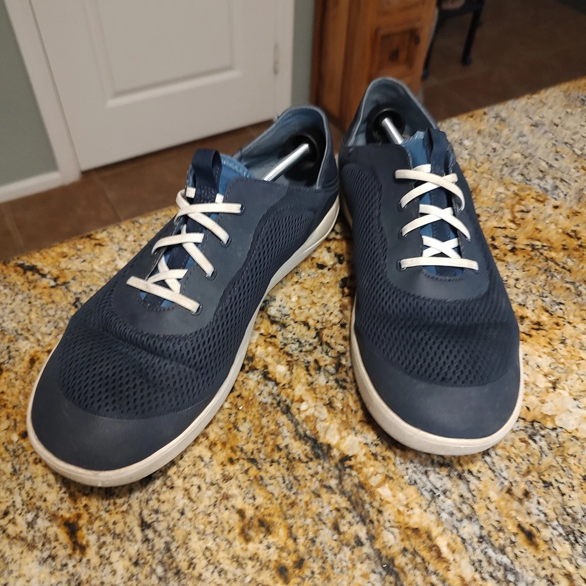 Olukai Eleu Trainer Mens Shoes US 9 EUR 42  Gray Blue Mesh Lace 10284-CC6C OluKai Men main image 4